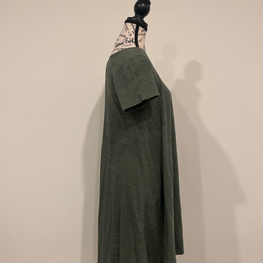 Lula Roe Olive Green Women's Dress - Picture 2 of 3